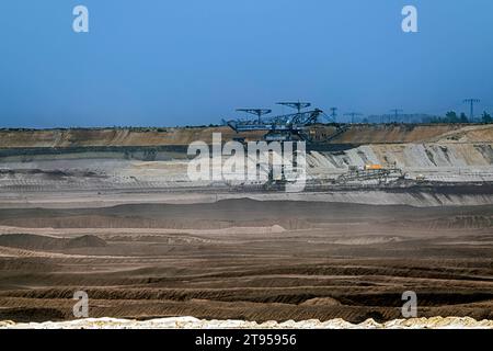Steinkohlebergbau Welzow-Sued der Lausitz Energie Bergbau AG (LEAG), Deutschland, Sachsen, Niederlausitz, Welzow Stockfoto