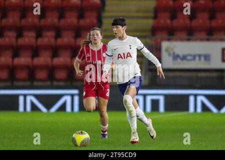 London, Großbritannien. November 2023. London, England, 22. November 2023: Ashleigh Neville (29 Tottenham Hotspur) in Aktion während des FA Women's League Cup-Spiels zwischen Tottenham Hotspur und Bristol City an der Brisbane Road in London (Alexander Canillas/SPP) Credit: SPP Sport Press Photo. /Alamy Live News Stockfoto