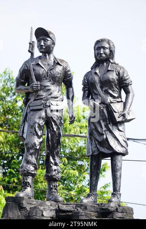 TRIP (Tentara Republik Indonesien Pelajar) Denkmal in Blitar. REISE bedeutet Studentenarmee der indonesischen republik Stockfoto