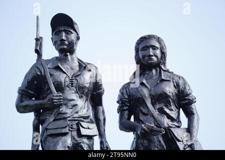 TRIP (Tentara Republik Indonesien Pelajar) Denkmal in Blitar. REISE bedeutet Studentenarmee der indonesischen republik Stockfoto