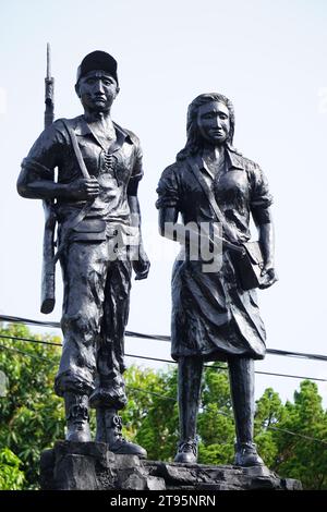 TRIP (Tentara Republik Indonesien Pelajar) Denkmal in Blitar. REISE bedeutet Studentenarmee der indonesischen republik Stockfoto