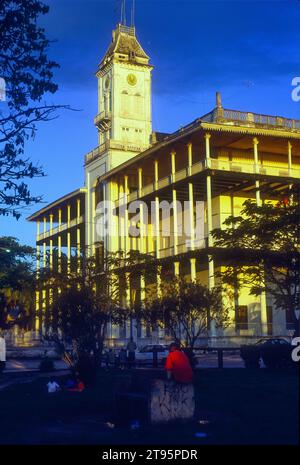 Stone Town, Sansibar, Tansania. Beit al-Sahel, das Palastmuseum, Residenz des Sultans bis 1964 Stockfoto