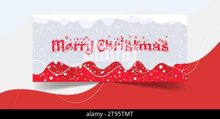 Frohe Weihnachten Cover, Seitenabdeckung, Bannerdesign Stock Vektor