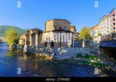 Tetovo, Nordmakedonien - 4. Oktober 2023: Blick auf das türkische Bey-Bad in Tetovo, Nordmakedonien Stockfoto