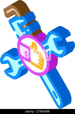 Social-Media-Tools Isometrische Symbolvektorillustration Stock Vektor