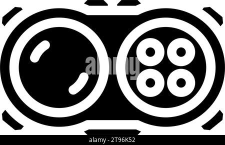 fidget Pad Fidget Spielzeug Glyphe Icon Vektor Illustration Stock Vektor