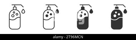 Symbol für Flüssigseife. Vektorabbildung Stock Vektor