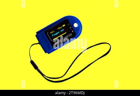 Genauigkeit und Einschränkungen des Pulsoxymeters Stockfoto