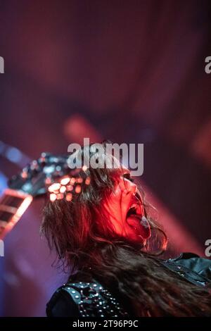 Kroatien, Zagreb, 221123. Fabrik der Kultur. Konzert der amerikanischen Hard-Rock-Band Halestorm. Foto: Nera Simic/CROPIX Copyright: XxNeraxSimicx halestorm tvornica14-221123 Credit: Imago/Alamy Live News Stockfoto