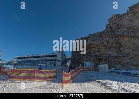 Hintertuxer Gletscherbahn, Hintertux, tuxertal, hintertuxer Gletscher, Zillertaler Alpen, Tirol, Österreich, Europa Stockfoto