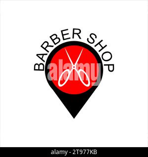 Logo-Design, Logo, Barbershop-Business-Symbol Stock Vektor