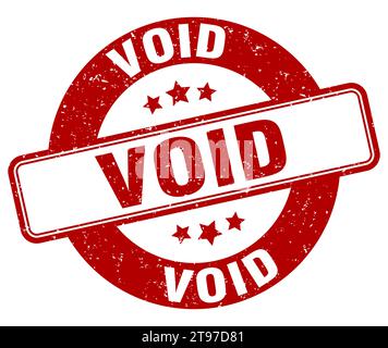 Void Stempel. Void Schild. Rundes Grunge Etikett Stock Vektor