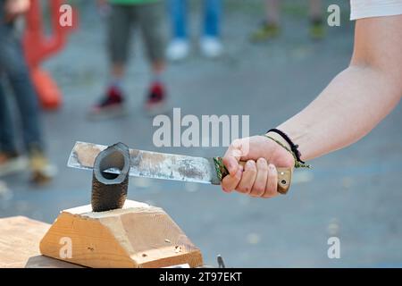 27.05.2023 - Italien, Lombardei, Romano di Lombardia, Broken Blades Italia ASD Show Stockfoto