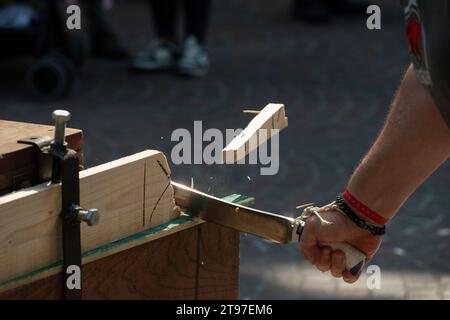 27.05.2023 - Italien, Lombardei, Romano di Lombardia, Broken Blades Italia ASD Show Stockfoto