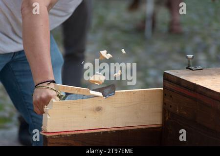 27.05.2023 - Italien, Lombardei, Romano di Lombardia, Broken Blades Italia ASD Show Stockfoto