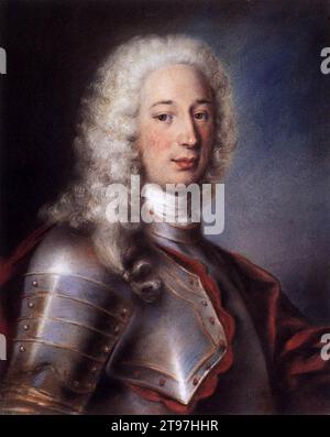 Porträt von Gerolamo Maria Balbi 1740-42 von Marianna Carlevaris Stockfoto