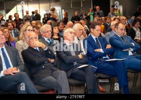 Turin (Italien) 23/2023 der Bürgermeister von Turin, Stefano Lo Russo, während der Rede des Präsidenten der Region Piemont, Alberto Cirio Stockfoto