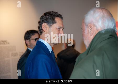 Turin (Italien) 23/2023 John Elkann (Exor) im Automobilmuseum Turin für die Ausstellung „Drive Different“ Stockfoto