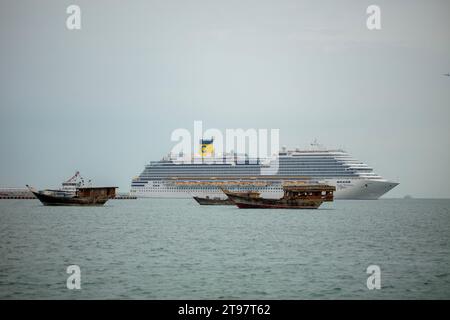 Neue Skyline von Doha 08-11-2023 Doha Katar Stockfoto