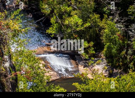 Tallulah Gorge and Bridge, Tallulah Falls, Georgia, USA Stockfoto