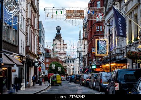 A View down St Martin's Lane, London, UK Stockfoto