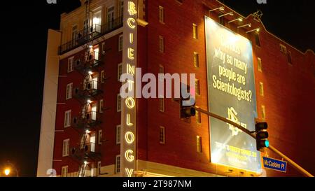 Scientology Hauptquartier in Hollywood, LOS ANGELES, USA, 5. NOVEMBER. 2023 Stockfoto