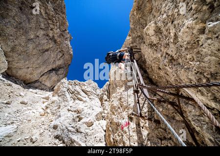 Auf Alta Via 2 Wanderroute bei Mulaz, Italien Stockfoto