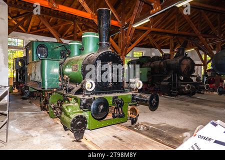 Eisenbahnmuseum, Bayerisch Eisenstein, Deutschland Stockfoto