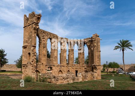 St. Georg von den Latinen ist die Überreste einer der frühesten Kirchen in Famagusta (Gazimagusa auf Türkisch), Nordzypern Stockfoto