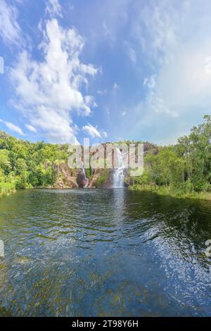 Wangi Falls im Litchfield National Park im australischen Northern Territory. Stockfoto