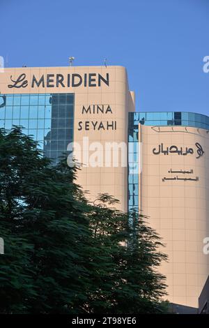 Das luxuriöse Le Meridien Dubai Mina Seyahi Beach Resort, Dubai Marina VAE Stockfoto