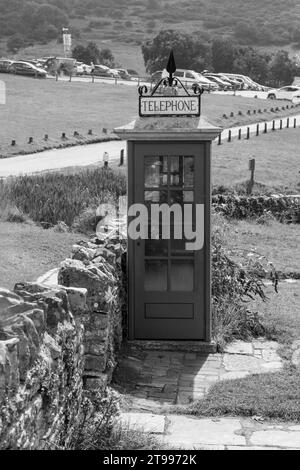 Der Telefonkiosk K1 im Dorf Tyneham in Dorset Stockfoto