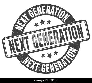 Next Generation Stempel. Next Generation Schild. Rundes Grunge Etikett Stock Vektor