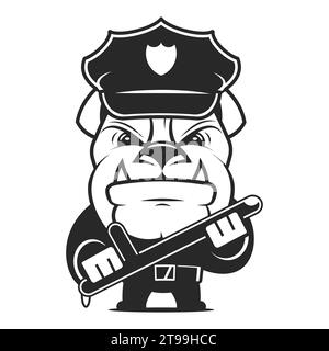 Polizeisymbol. Line Simple Line Protest Icon für Templates, Webdesign und Infografiken Stock Vektor