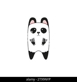 Süßer Panda. Tierfiguren-Design. Kawaii. Stock Vektor