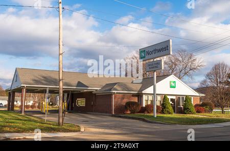 Eine Niederlassung der Northwest Bank in Warren, Pennsylvania, USA Stockfoto