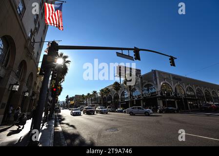 Sonniger Tag auf dem Hollywood Boulevard - Los Angeles, Kalifornien Stockfoto