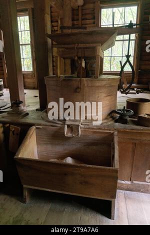 Historische Mingus Mill im Great Smoky Mountains National Park Stockfoto