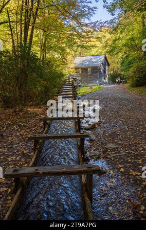 Mingus Mill im Great Smoky Mountains National Park in North Carolina Stockfoto