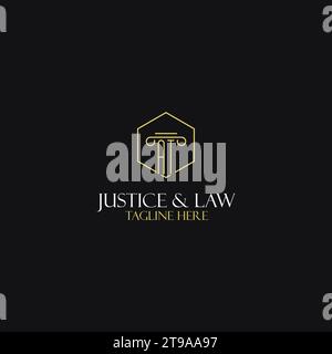 BEI Monogramm Initialen Design für die Logo-Ideen von Rechtsanwälten, Rechtsanwälten, Rechtsanwälten und Anwaltskanzleien Stock Vektor