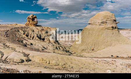Versteinerter Wald Sarmiento, Provinz Chubut, Argentinien Stockfoto