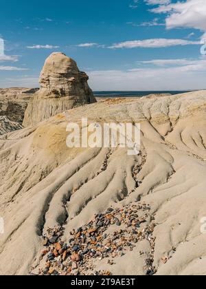 Versteinerter Wald Sarmiento, Provinz Chubut, Argentinien Stockfoto