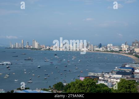 Das Stadtbild des Pattaya District Chonburi in Thailand Südostasien Stockfoto