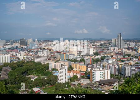 Das Stadtbild des Pattaya District Chonburi in Thailand Südostasien Stockfoto