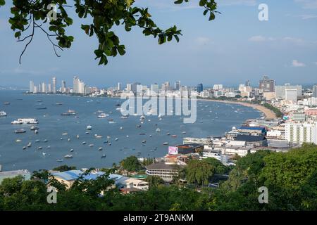 Das Stadtbild des Pattaya District Chonburi in Thailand Südostasien Stockfoto