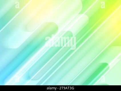Farbenfrohe, glatte Streifen in Pastellfarben mit geometrischem abstraktem Hintergrund. Vektordesign Stock Vektor