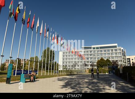 Straßburg, Frankreich - 4. September 2019: Gebäude des Palais de l'Europe in Straßburg, Frankreich. Stockfoto