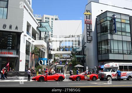 Los Angeles, Kalifornien, USA - 29. Juli 2023: Hollywood Boulevard in Los Angeles. Stockfoto