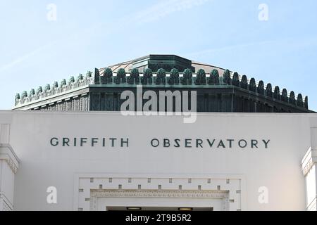 Los Angeles, Kalifornien, USA - 30. Juli 2023: Das Griffith Observatory in Los Angeles. Stockfoto