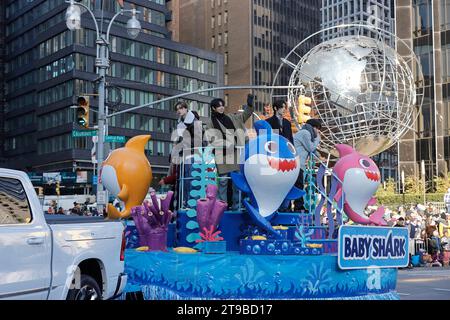 NY, USA. November 2023. New York, USA, 23. November 2023 - bei der Macys Thanksgiving Day Parade 2023 am 23. November 2023 in New York City Foto: Giada Papini Rampelotto/EuropaNewswire (Credit Image: © Luiz Rampelotto/ZUMA Press Wire) NUR REDAKTIONELLE VERWENDUNG! Nicht für kommerzielle ZWECKE! Stockfoto